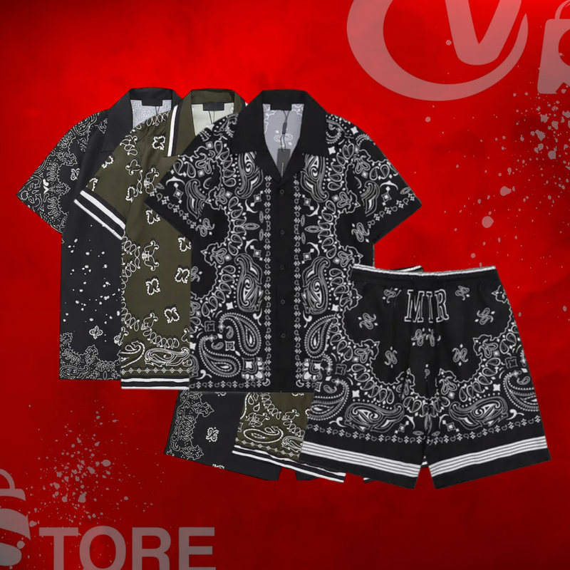 Conjunto camisa e short Amiri