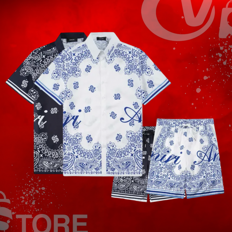 Conjunto camisa e short Amiri