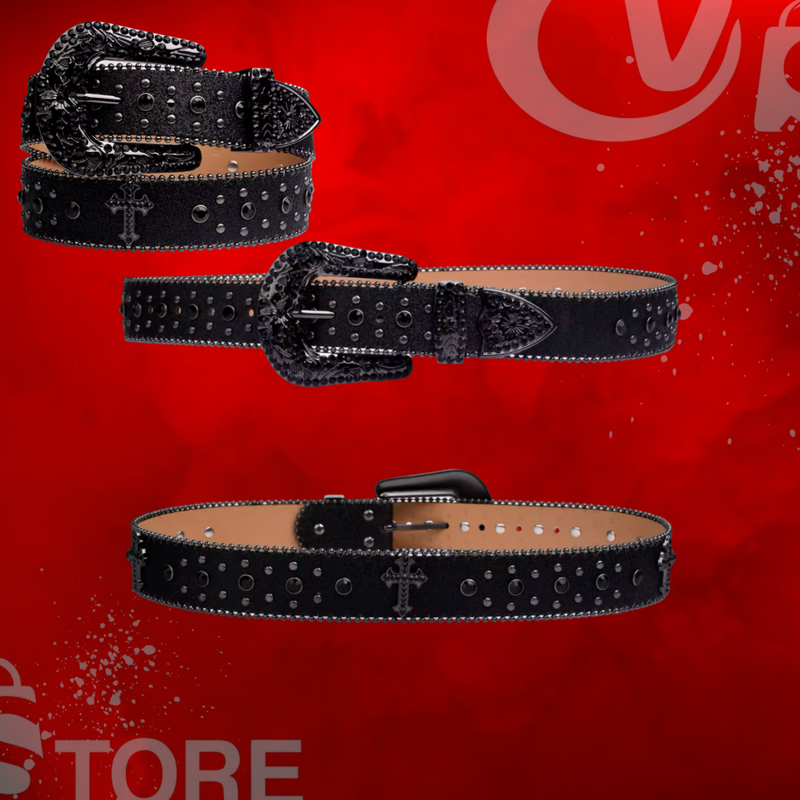 Cinto de Diamante All Black/White