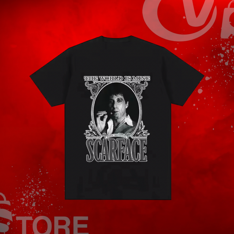 Scarface Tony Montana Movie Graphics T-Shirt