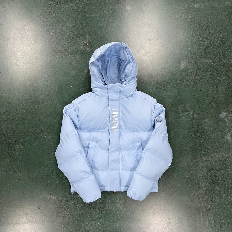 Jaqueta Trapstar Decoded Hooded Puffer 2.0 Jacket Ice Blue