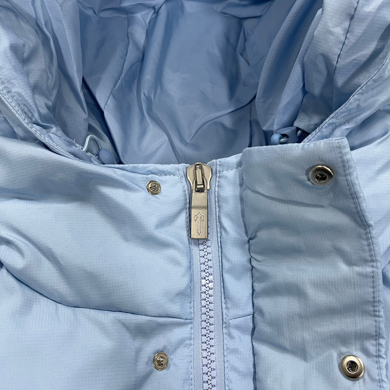 Jaqueta Trapstar Decoded Hooded Puffer 2.0 Jacket Ice Blue