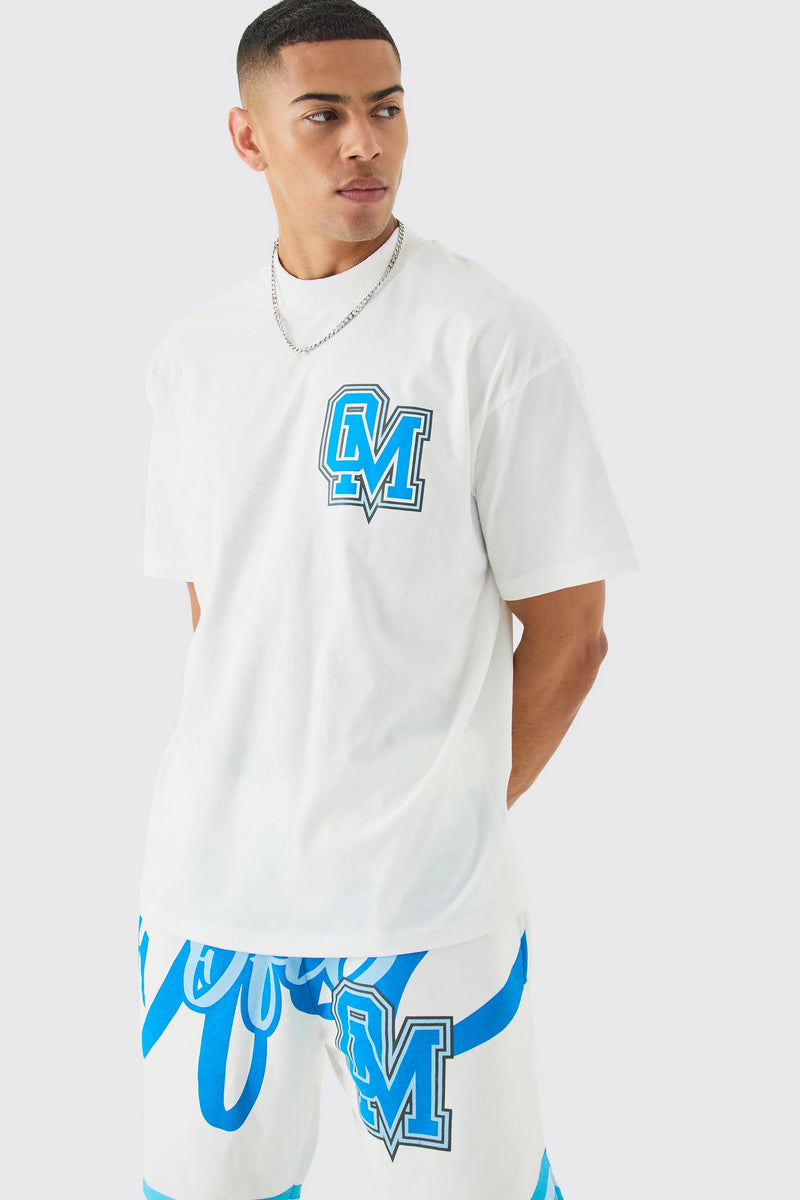 OVERSIZED OFCL BASKETBALL T-SHIRT AND SHORT SET