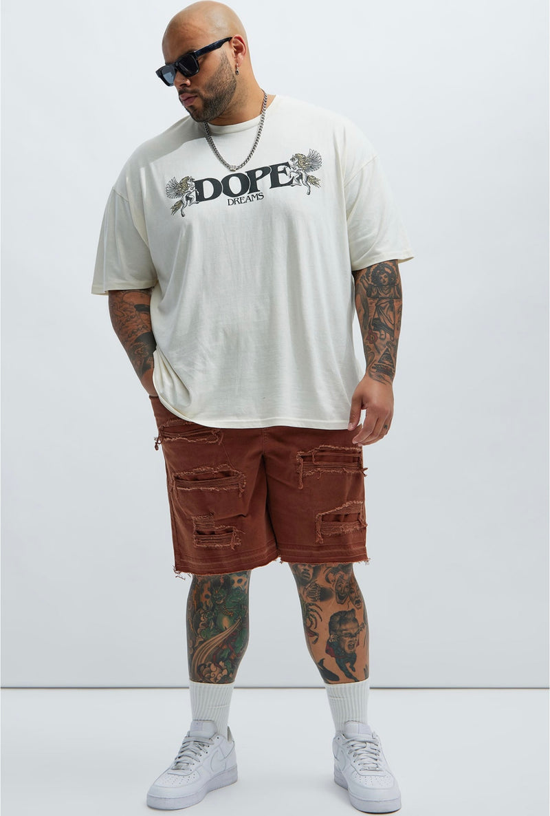 Shorts relaxados Irving - Chocolate