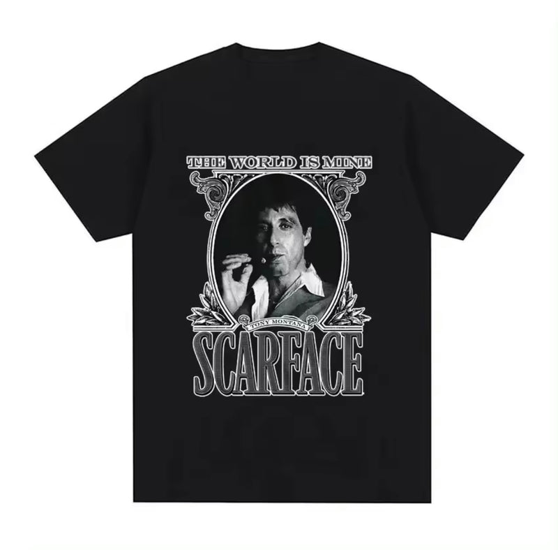 Scarface Tony Montana Movie Graphics T-Shirt