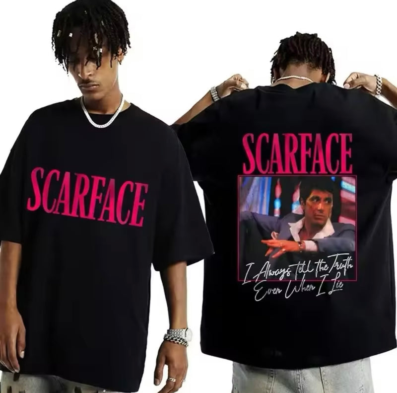Scarface Tony Montana Movie Graphics T-Shirt