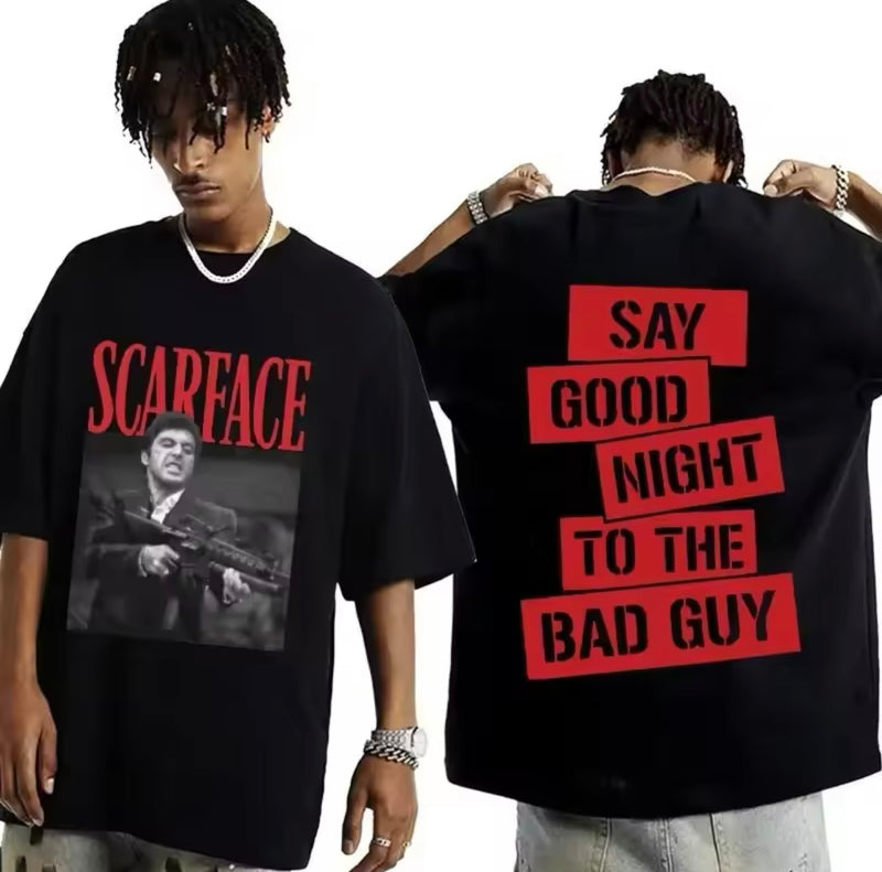 Scarface Tony Montana Movie Graphics T-Shirt