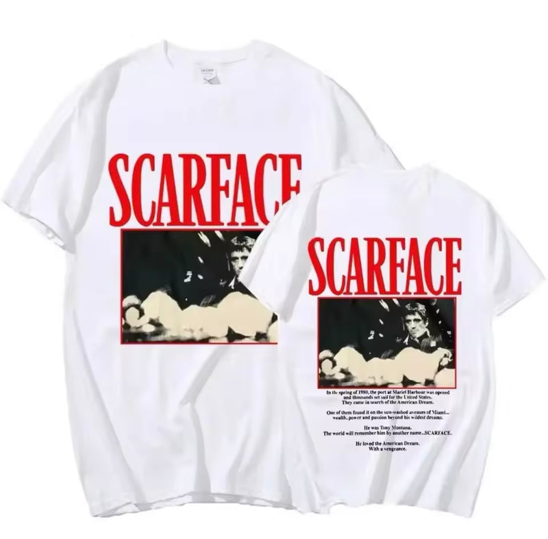 Scarface Tony Montana Movie Graphics T-Shirt