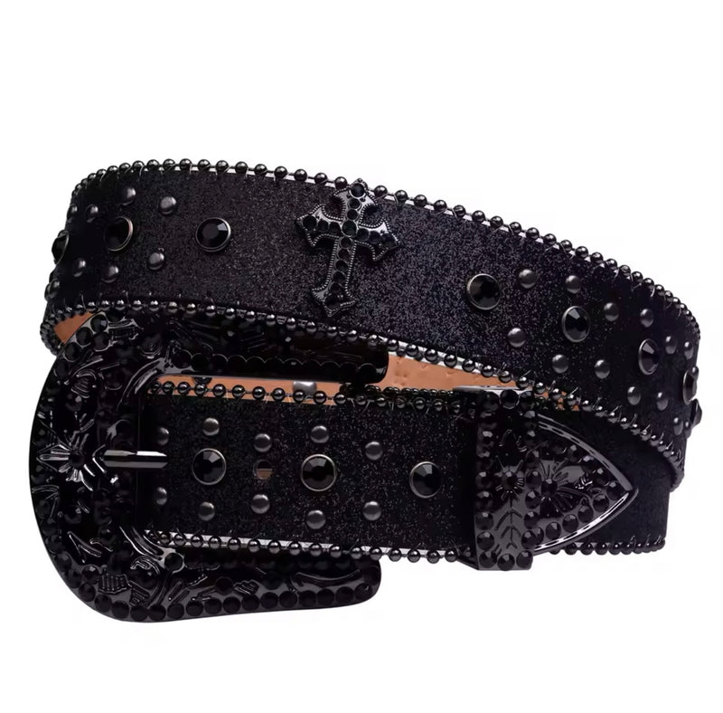 Cinto de Diamante All Black/White