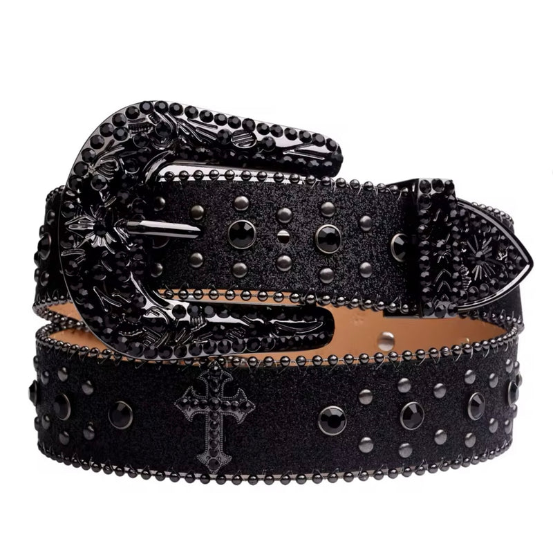 Cinto de Diamante All Black/White