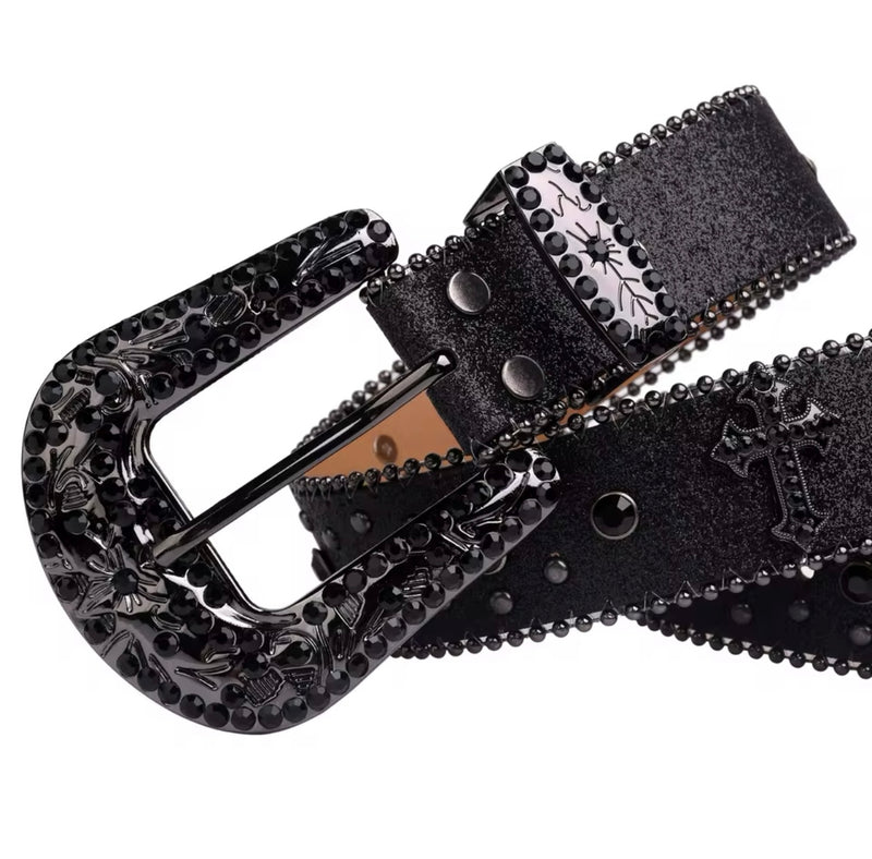 Cinto de Diamante All Black/White