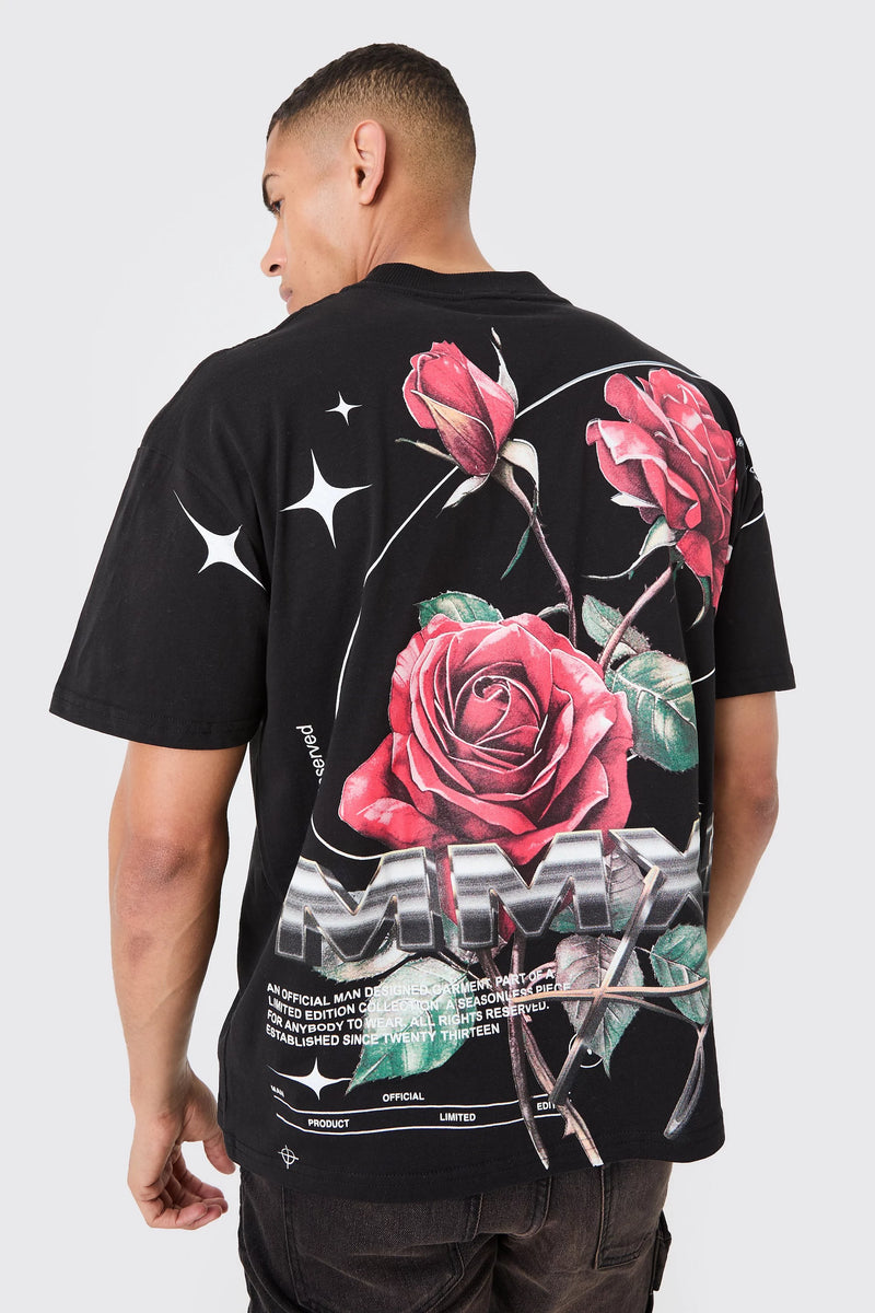 T-SHIRT GRAPHIC ROSE