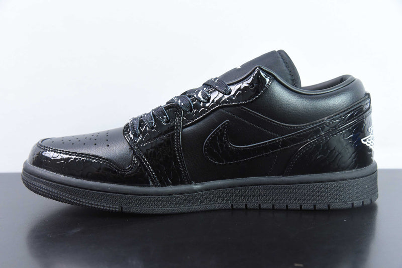 Jordan 1 Retro Low SE Patent Elephant Black