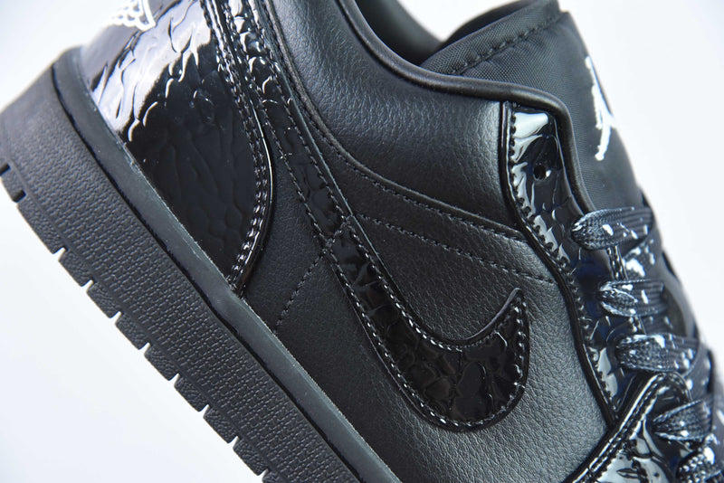 Jordan 1 Retro Low SE Patent Elephant Black