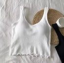 Regata Casual Lovito Com Babados Lisos