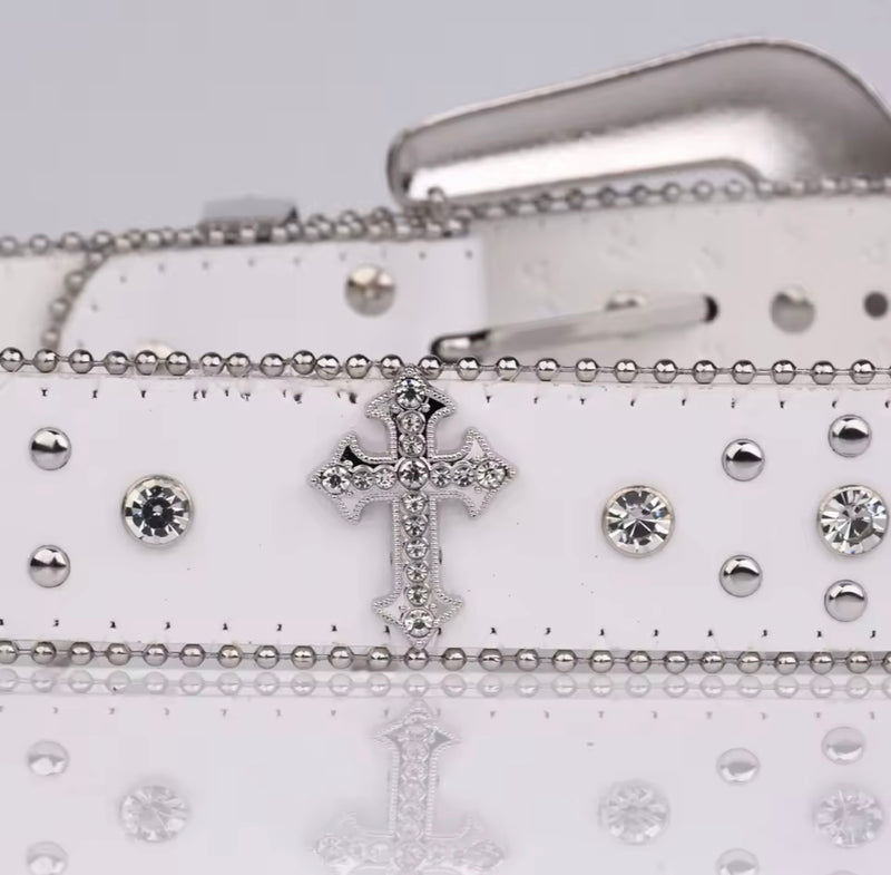 Cinto de Diamante All Black/White
