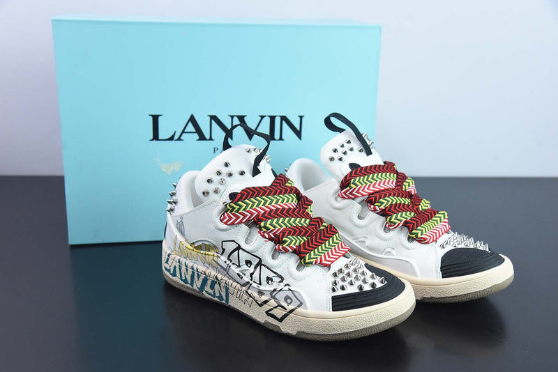 Lanvin Leather Curb Sneaker