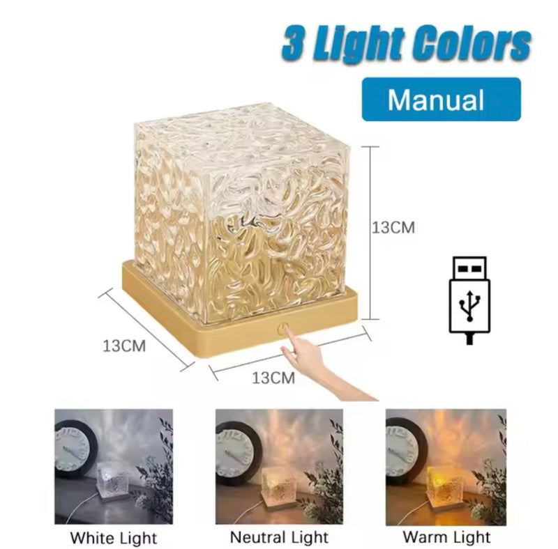 Luz Rotativa De Onda Luz Noturna Com Ondas Onduladas