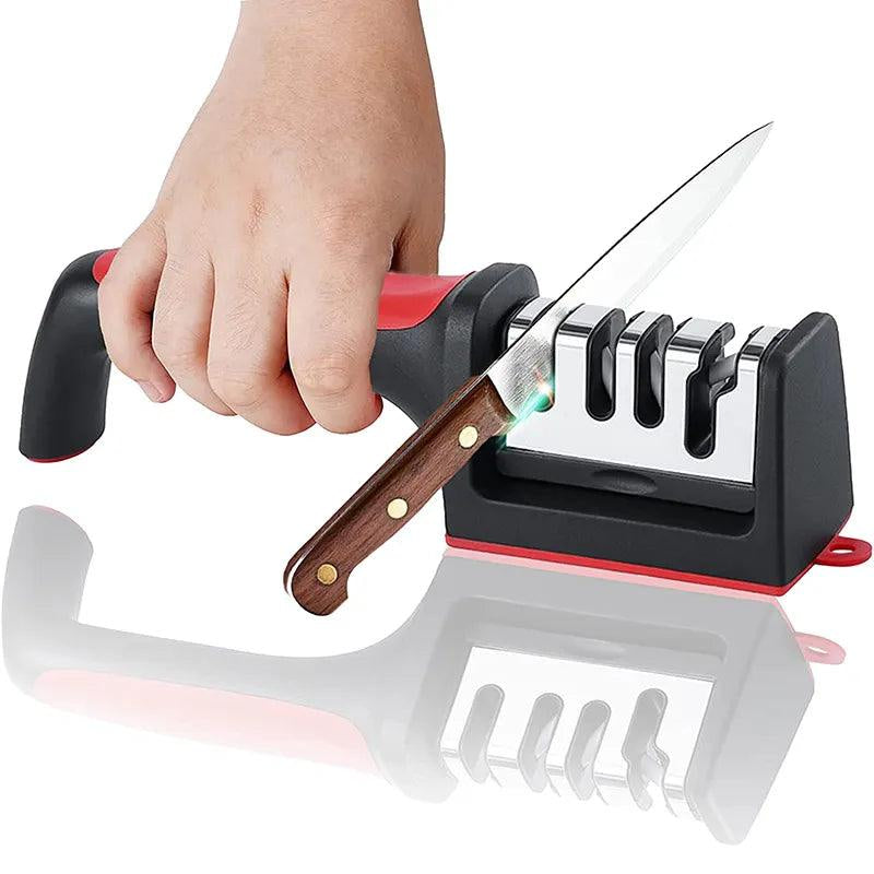 Amolador De Facas Em Aço Inox Profissional de 3 ou 4 Bordas
