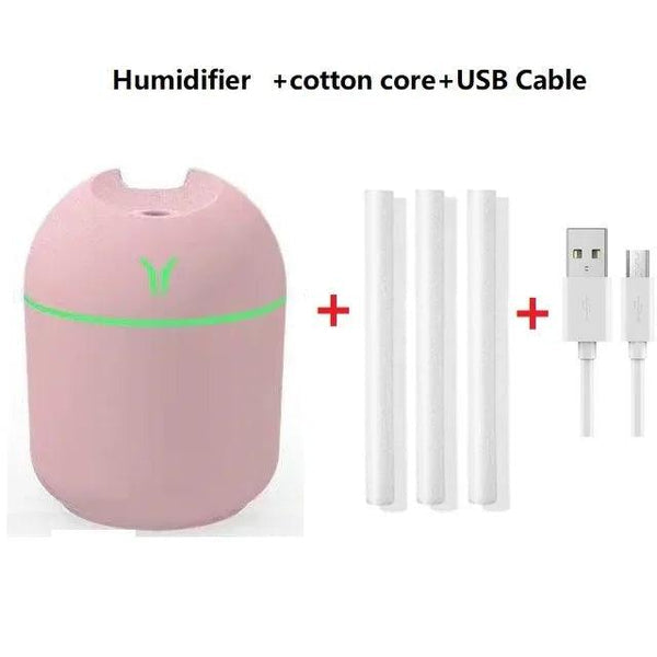 Mini Umidificador de Ar Portátil USB Silencioso e de Fácil Uso