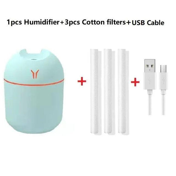 Mini Umidificador de Ar Portátil USB Silencioso e de Fácil Uso