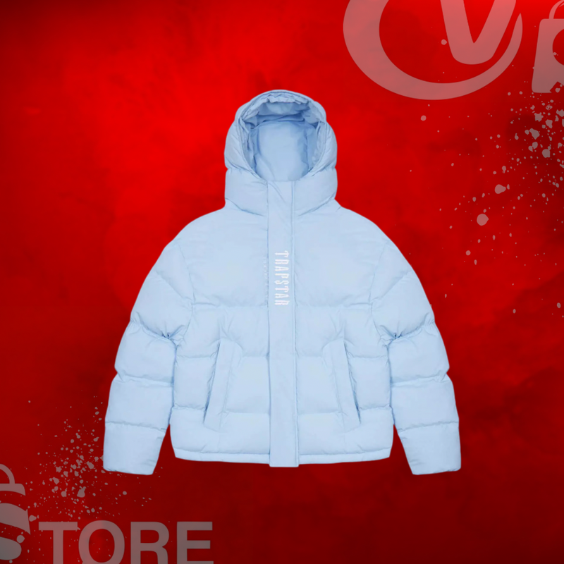 Jaqueta Trapstar Decoded Hooded Puffer 2.0 Jacket Ice Blue
